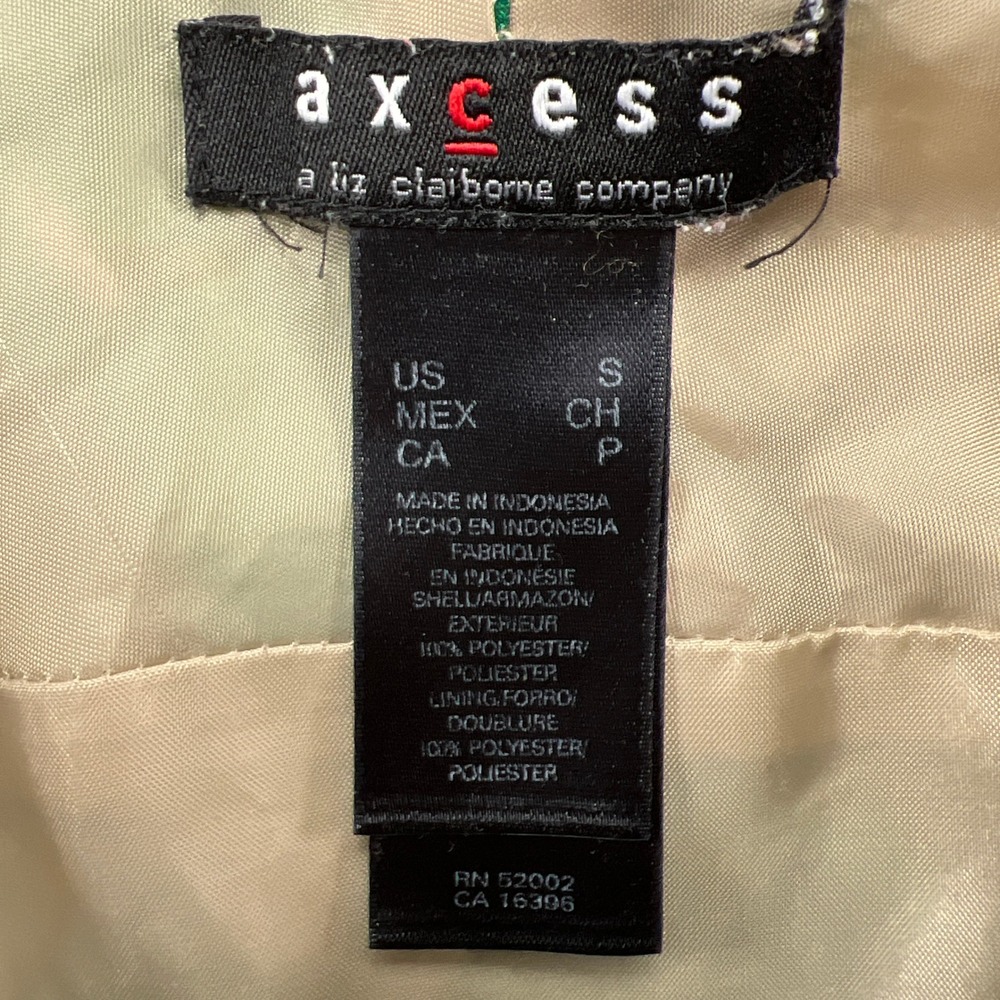 Axcess Liz Claiborne Sheath Dress Womens Small Multi Abstract Floral Minimalist - Picture 9 of 10